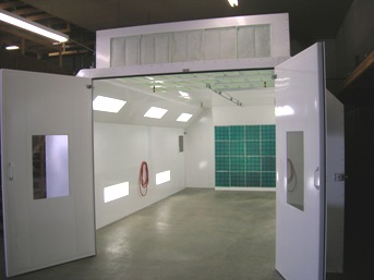 Automotive Semi Downdraft Paint Spray Booths